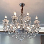 Contemporary Luxury Metal Crystal Round 6/8/10 Light Chandelier for Living Room Lumendat