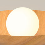 Modern Minimalist Disc Round Glass Iron 1-Light Semi-Flush Mount Ceiling Light For Living Room