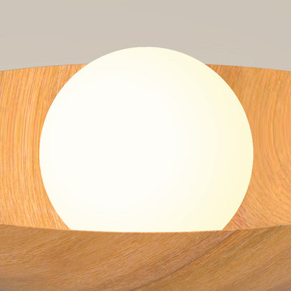 Modern Minimalist Disc Round Glass Iron 1-Light Semi-Flush Mount Ceiling Light For Living Room
