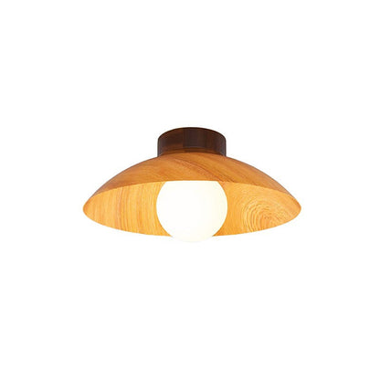 Modern Minimalist Disc Round Glass Iron 1-Light Semi-Flush Mount Ceiling Light For Living Room