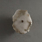 Contemporary Creative Irregular Circle Hardware Marble LED Wall Sconce Lamp For Living Room Lumendat