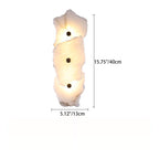 Contemporary Creative Irregular Circle Hardware Marble LED Wall Sconce Lamp For Living Room Lumendat