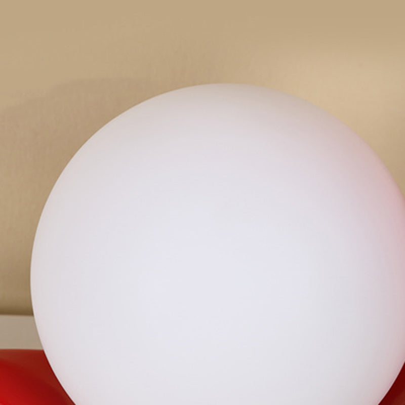 Contemporary Creative Moon Orb Resin Glass 1-Light Table Lamp For Bedroom Lumendat