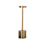 Modern Minimalist Round Cylinder Metal LED Table Lamp For Living Room Lumendat