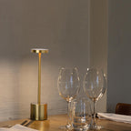 Modern Minimalist Round Cylinder Metal LED Table Lamp For Living Room Lumendat