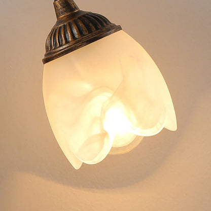 Modern Art Deco Flower Leaf Crystal Glass Iron 1/2 Light Wall Sconce Lamp for Bedroom