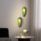 Contemporary Creative Oval Hollow Resin Iron 1-light Pendant Light for Bedroom