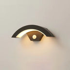 Modern Minimalist Curved Bent Aluminum LED Wall Sconce Lamp For Outdoor Patio