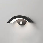 Modern Minimalist Curved Bent Aluminum LED Wall Sconce Lamp For Outdoor Patio