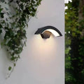 Modern Minimalist Curved Bent Aluminum LED Wall Sconce Lamp For Outdoor Patio