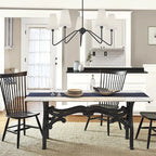 Traditional Vintage Branch Round Fabric Iron 4/5 Light Chandeliers for Living Room Lumendat