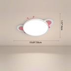 Modern Minimalist Round Butterfly Shape PS Iron Aluminum LED Flush Mount Ceiling Light For Bedroom