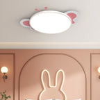 Modern Minimalist Round Butterfly Shape PS Iron Aluminum LED Flush Mount Ceiling Light For Bedroom