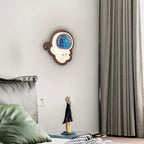Lumendat Modern Art Deco Spaceman PE Rubberwood LED Kids Wall Sconce Lamp For Living Room Lumendat