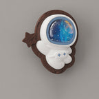 Lumendat Modern Art Deco Spaceman PE Rubberwood LED Kids Wall Sconce Lamp For Living Room Lumendat