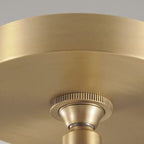 Contemporary Scandinavian Conical Round Crystal Glass Iron 1-light Pendant Light for Bedroom