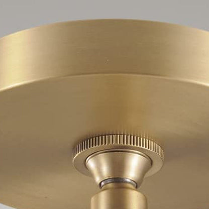 Contemporary Scandinavian Conical Round Crystal Glass Iron 1-light Pendant Light for Bedroom