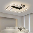 Modern Simplicity Square Rectangle Round Nano Silicone Aluminum LED Flush Mount Ceiling Light For Living Room
