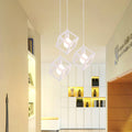 Contemporary Industrial Square Triangle Skeleton Iron 1-Light Pendant Light For Living Room