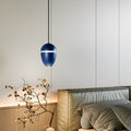 Modern Minimalist Round Horn Water Drop Shape Lift Acrylic Aluminum LED Pendant Light For Living Room