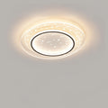 Modern Minimalist Round Square Rectangle Acrylic Aluminum Iron LED Flush Mount Ceiling Light For Living Room