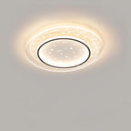 Modern Minimalist Round Square Rectangle Acrylic Aluminum Iron LED Flush Mount Ceiling Light For Living Room