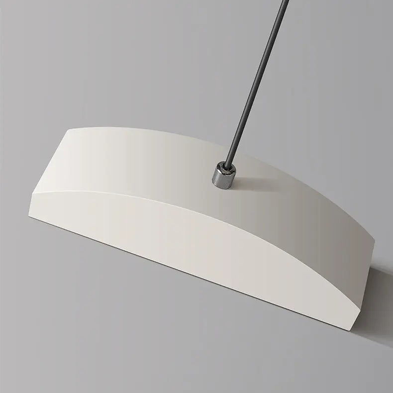 Contemporary Scandinavian Long Curve Acrylic Aluminum Iron LED Island Light Chandelier for Living Room Lumendat