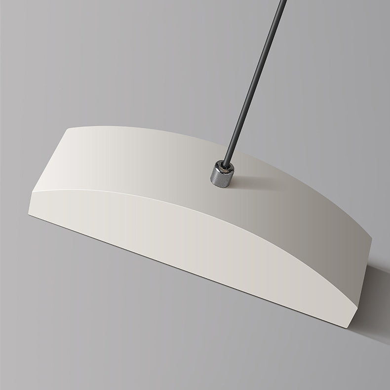Contemporary Scandinavian Long Curve Acrylic Aluminum Iron LED Island Light Chandelier for Living Room