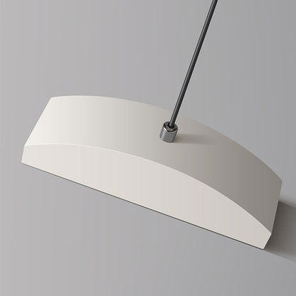 Contemporary Scandinavian Long Curve Acrylic Aluminum Iron LED Island Light Chandelier for Living Room