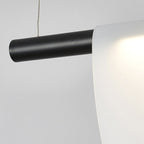 Contemporary Scandinavian Half Round Long Pvc Iron LED Chandelier for Living Room BulbSquare