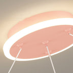 Lumendat Modern Art Deco Kids Astronaut Planet Round Acrylic Iron LED Chandelier For Living Room Lumendat