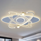 Modern Minimalist Flower Cloud Acrylic Hardware LED Flush Mount Ceiling Light For Bedroom