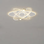 Modern Minimalist Flower Cloud Acrylic Hardware LED Flush Mount Ceiling Light For Bedroom
