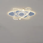 Modern Minimalist Flower Cloud Acrylic Hardware LED Flush Mount Ceiling Light For Bedroom