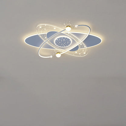 Modern Minimalist Flower Cloud Acrylic Hardware LED Flush Mount Ceiling Light For Bedroom