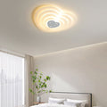Modern Minimalist Heart Shape Acrylic Iron LED Flush Mount Ceiling Light For Bedroom