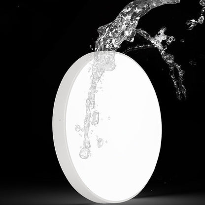 Modern Minimalist Round Acrylic Iron LED Flush Mount Ceiling Light for Living Room