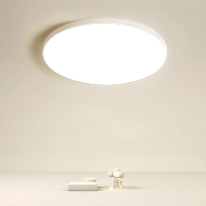 Modern Minimalist Round Acrylic Iron LED Flush Mount Ceiling Light for Living Room