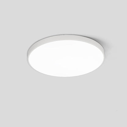 Modern Minimalist Round Acrylic Iron LED Flush Mount Ceiling Light for Living Room