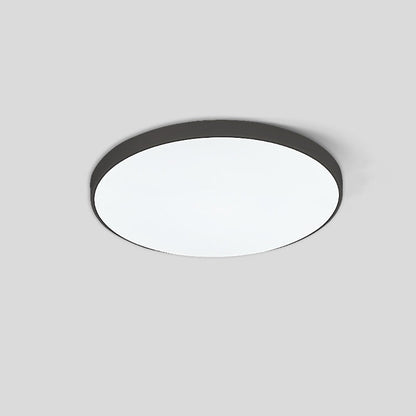 Modern Minimalist Round Acrylic Iron LED Flush Mount Ceiling Light for Living Room