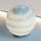 Modern Art Deco Kids Cartoon Planet Astronaut Acrylic Iron LED Flush Mount Ceiling Light For Living Room