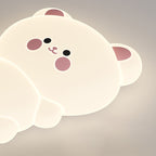 Modern Art Deco Kids Cartoon Koala Bear Pe Iron LED Flush Mount Ceiling Light for Bedroom