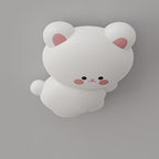 Modern Art Deco Kids Cartoon Koala Bear Pe Iron LED Flush Mount Ceiling Light for Bedroom