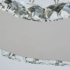 Modern Luxury Guitar Shape Crystal Stainless Steel LED Chandelier for Living Room Lumendat