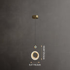Modern Luxury Round Oval Crystal Brass LED Pendant Light For Living Room