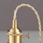 Contemporary Nordic Cylinder Ball Bowl Glass Brass 1-light Pendant Light for Living Room