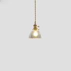 Contemporary Nordic Cylinder Ball Bowl Glass Brass 1-light Pendant Light for Living Room