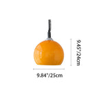 Modern Minimalist Round Mushroom Drum Glass Iron 1-Light Pendant Light For Living Room