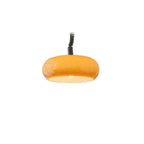 Modern Minimalist Round Mushroom Drum Glass Iron 1-Light Pendant Light For Living Room