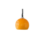 Modern Minimalist Round Mushroom Drum Glass Iron 1-Light Pendant Light For Living Room